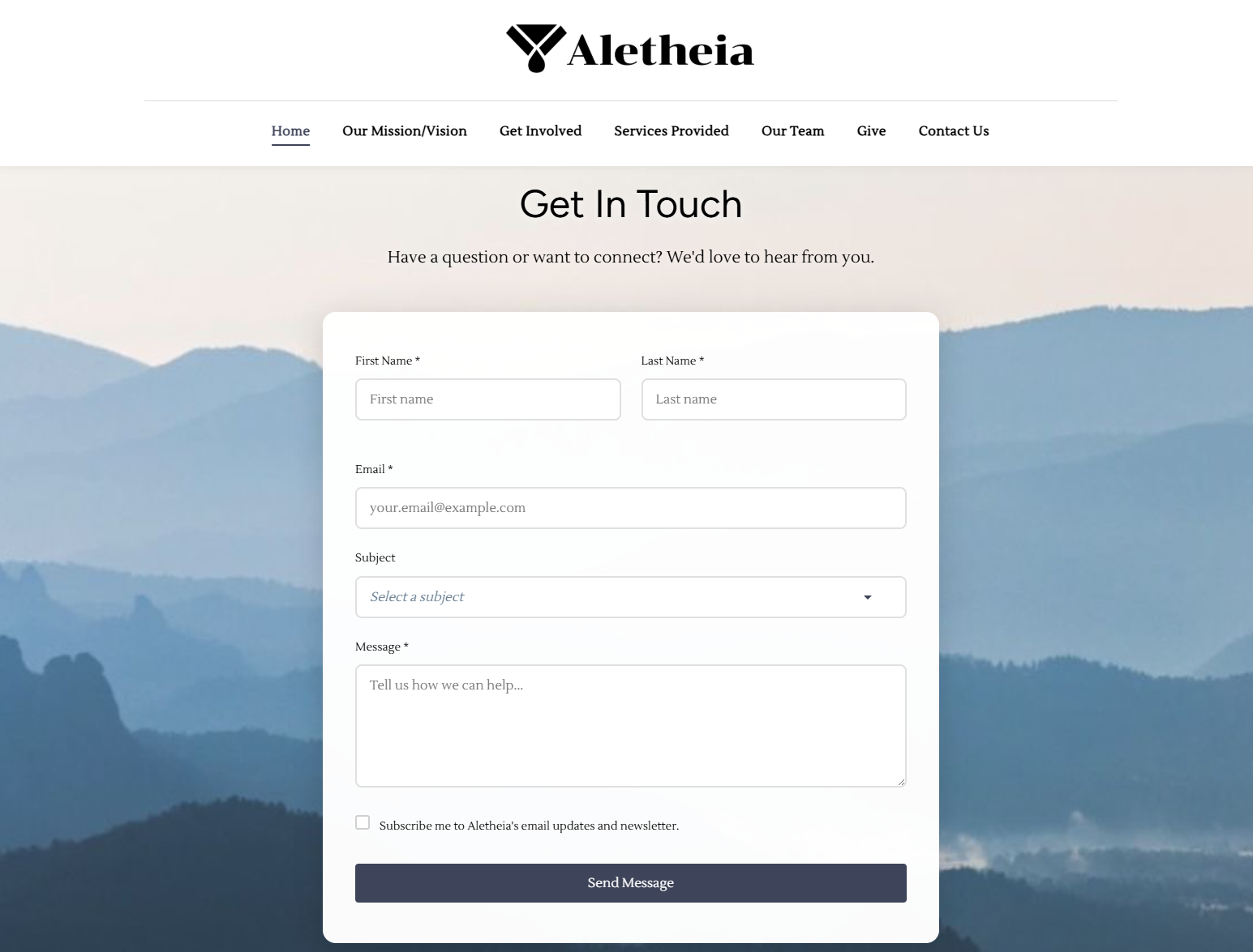 Frictionless Contact Form section preview