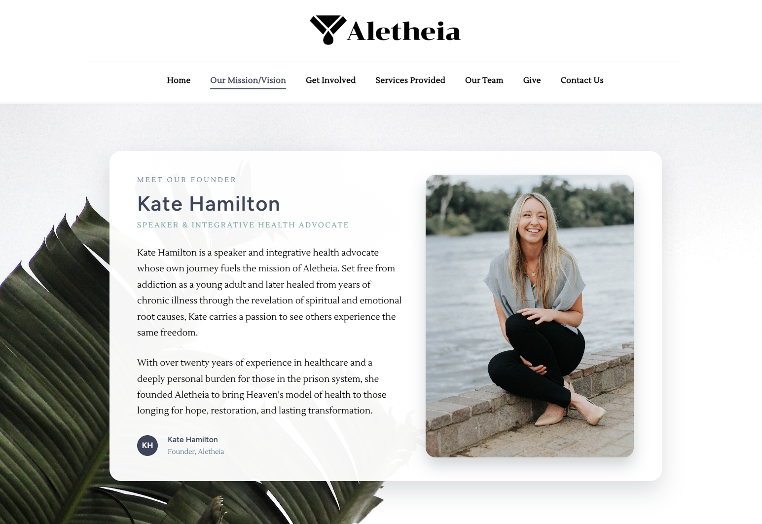 Meet The Founder section preview