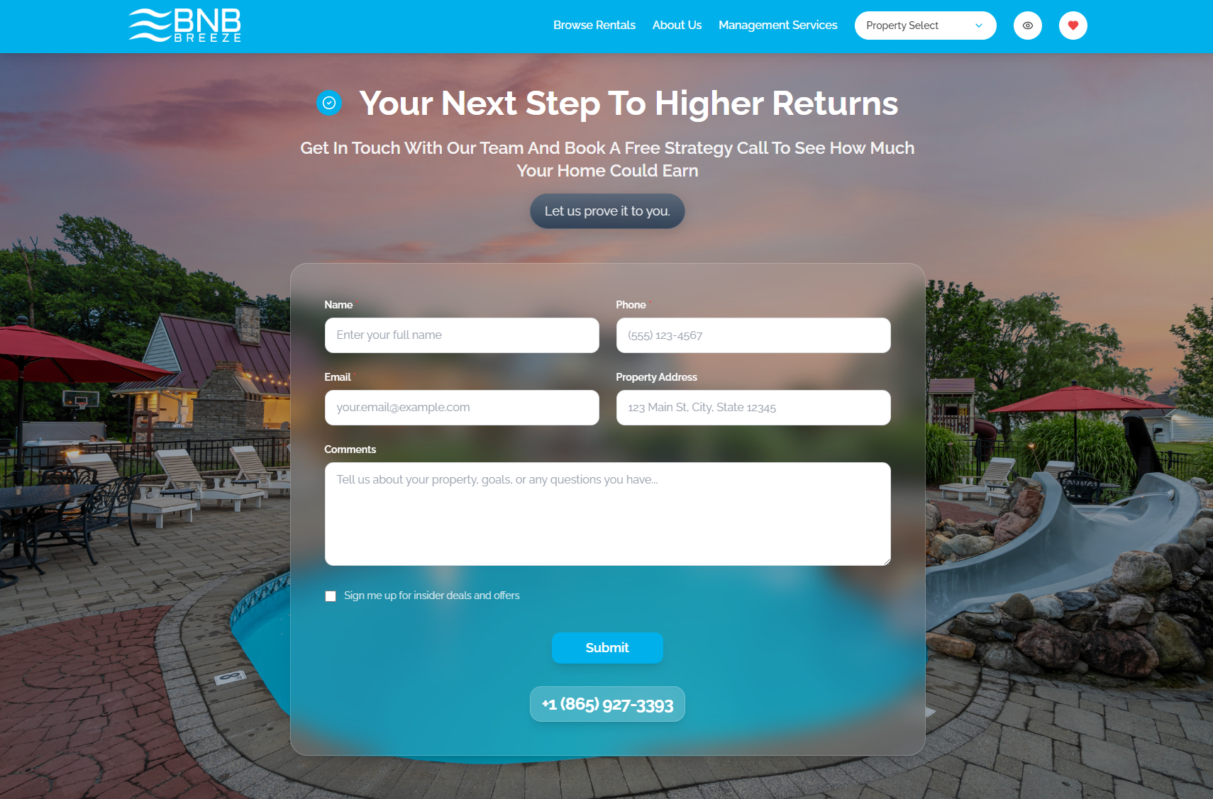 Contact section preview