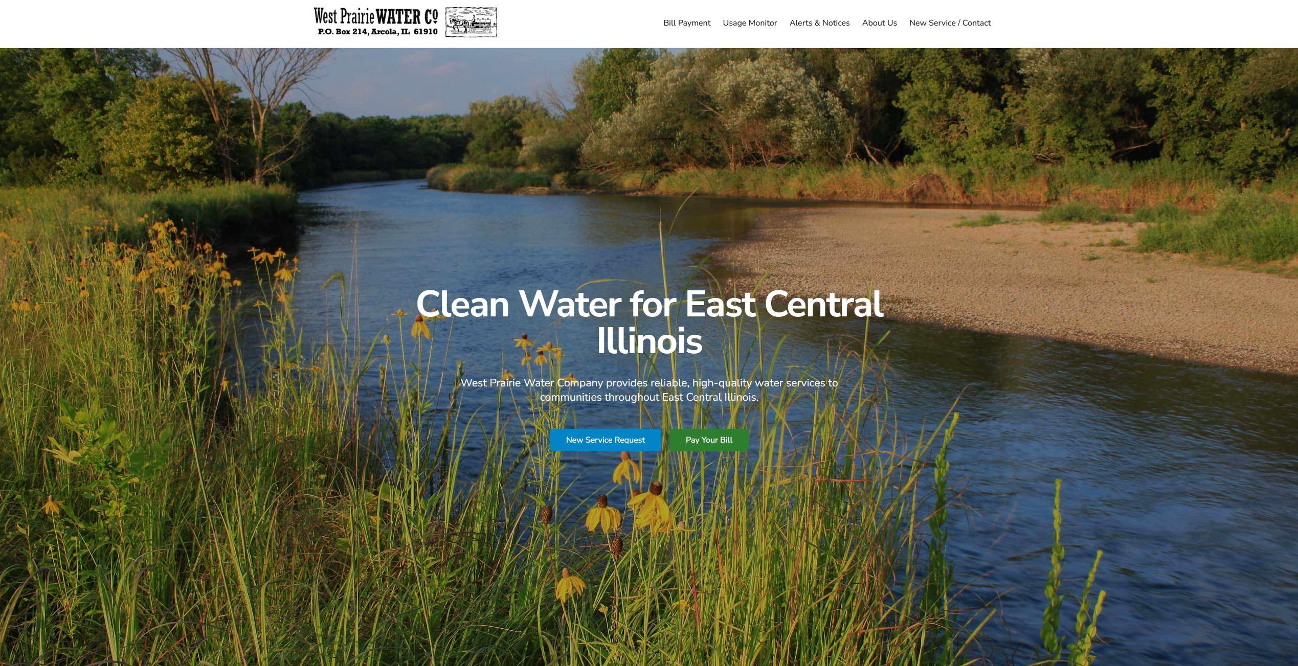 Trust-building hero with clear CTAs